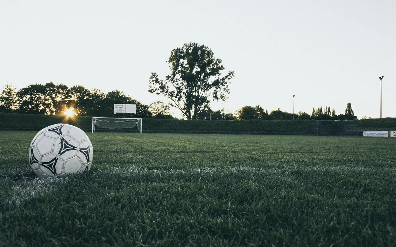 Football, ball and sports ground